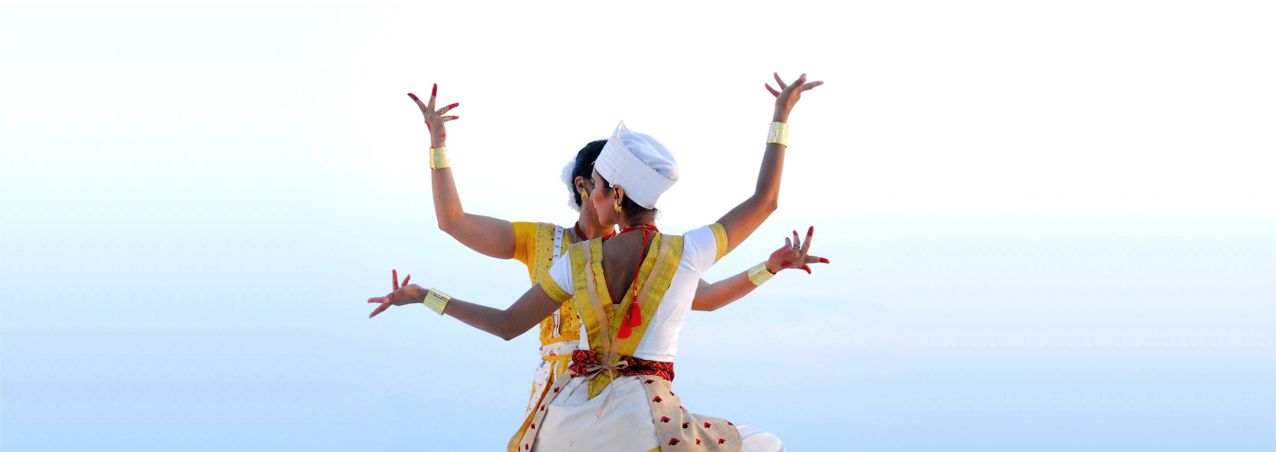 Madhusmita and Prerona performing Sattriya at Erasing Borders Dance Festival in New York