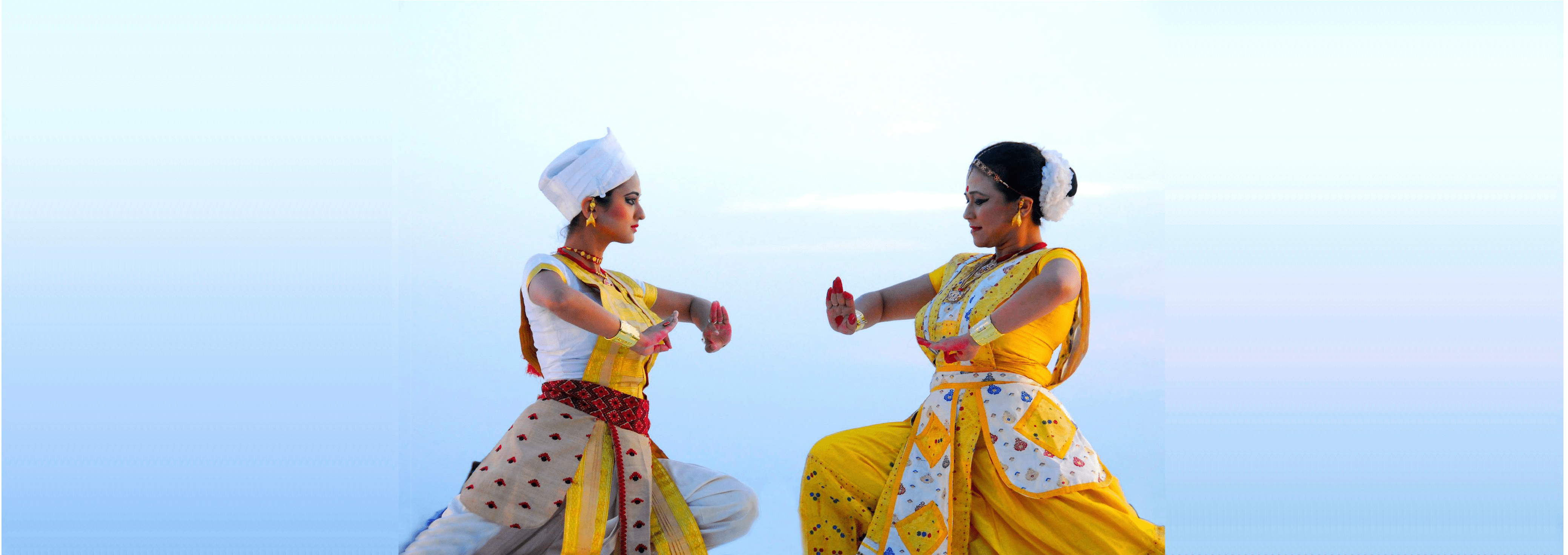 Madhusmita and Prerona performing Sattriya at Erasing Borders Dance Festival in New York