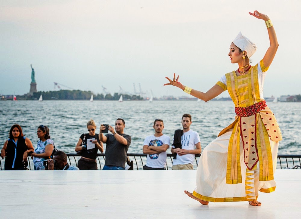Prerona at Erasing Borders Dance Festival, Battery Park, New York