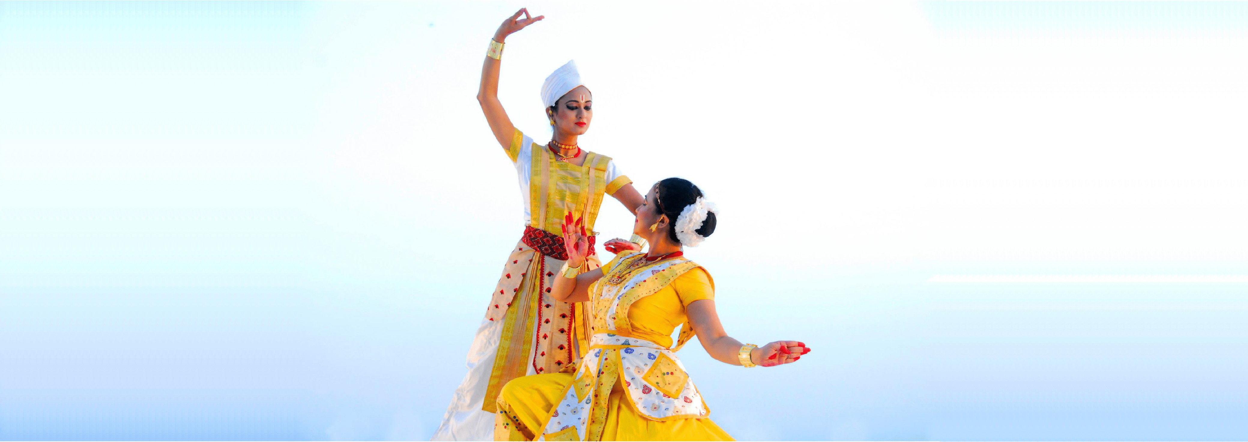 Madhusmita and Prerona performing Sattriya at Erasing Borders Dance Festival in New York